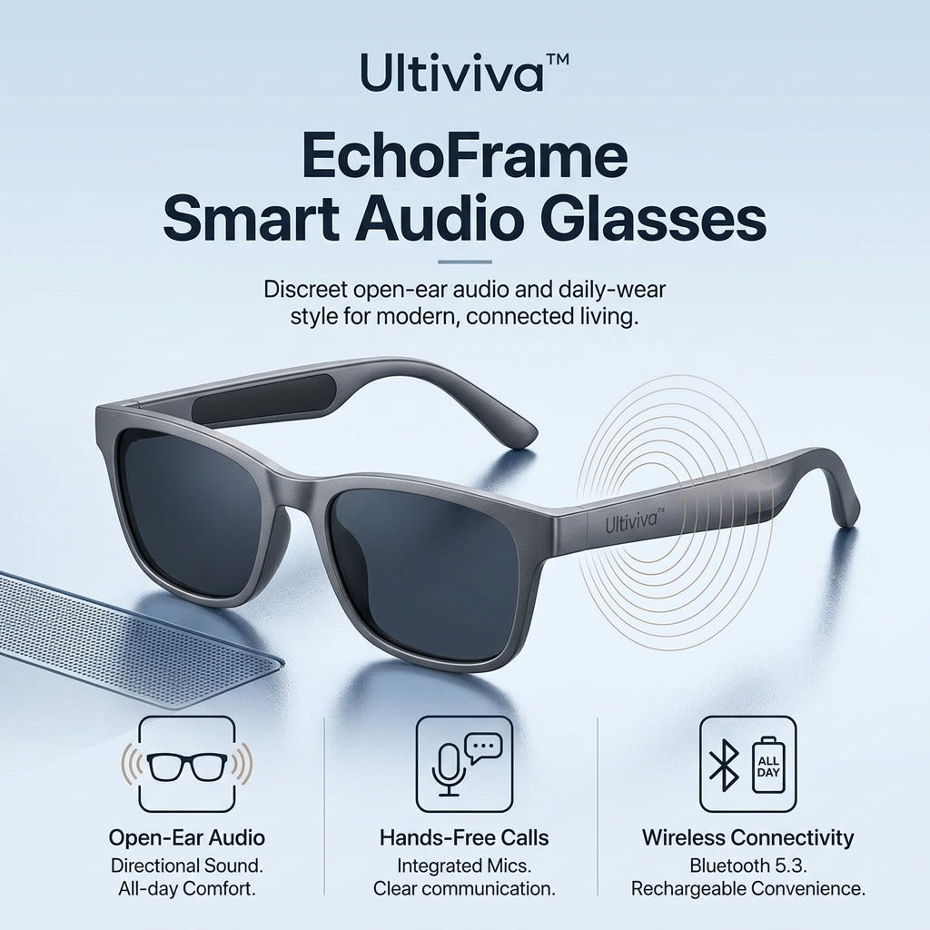 Ultiviva™ EchoFrame Smart Audio Glasses