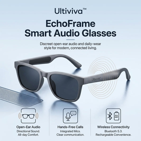 Ultiviva™ EchoFrame Smart Audio Glasses
