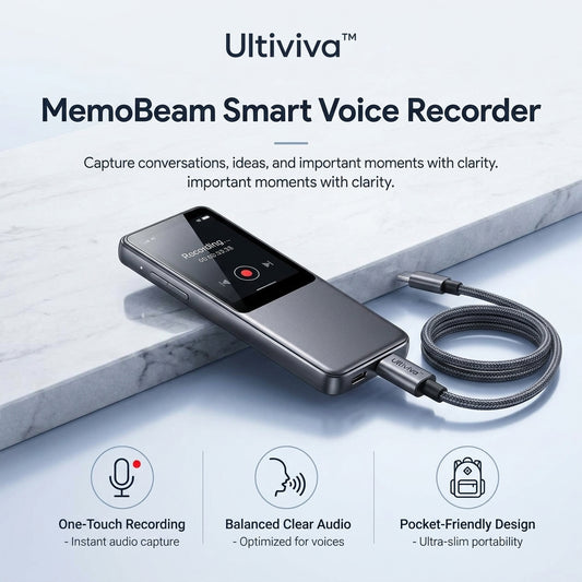 Ultiviva™ MemoBeam Smart Voice Recorder