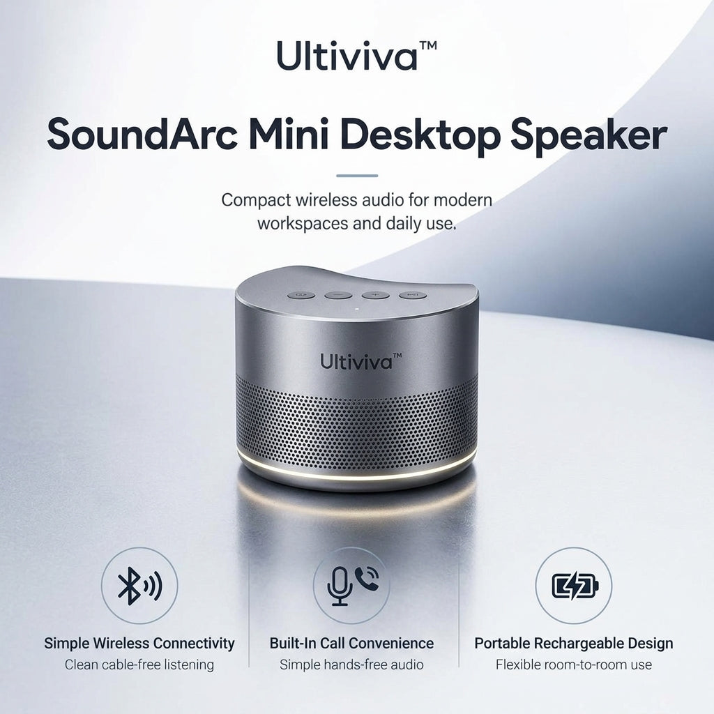 Ultiviva™ SoundArc Mini Desktop Speaker