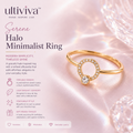 Ultiviva™ Serene Halo Minimalist Ring