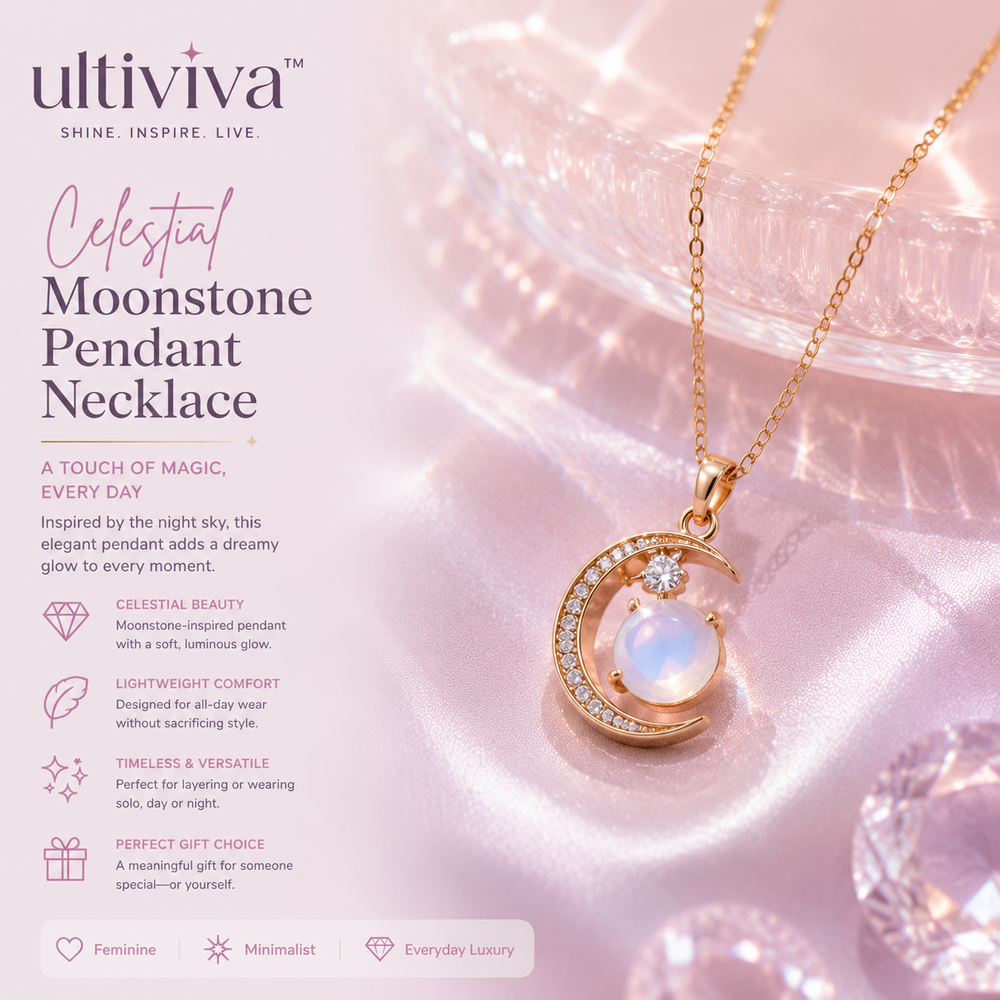 Ultiviva™ Celestial Moonstone Pendant Necklace