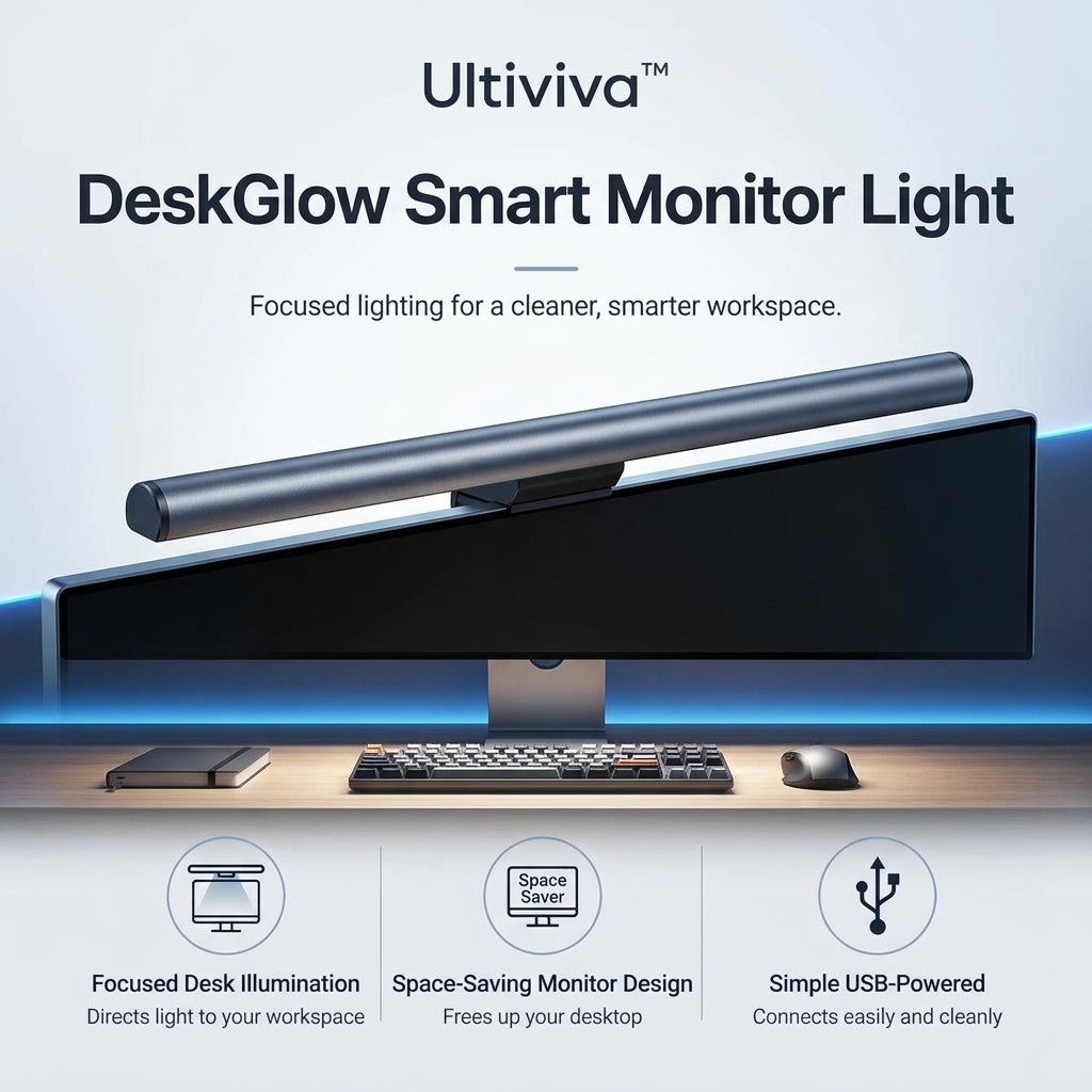 Ultiviva™ DeskGlow Smart Monitor Light